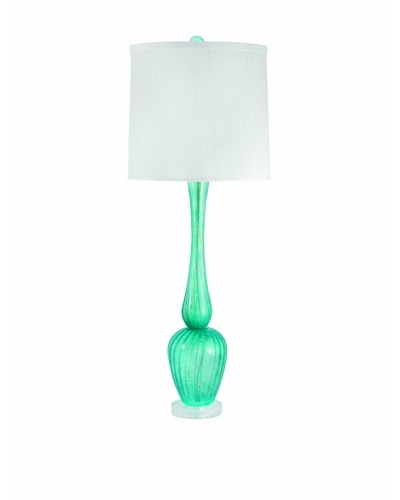 Aurora Lighting Blue Venetian Glass Lamp