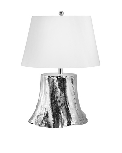 Aurora Lighting Aluminum Tree Table Lamp, Silver