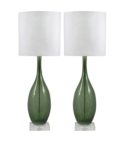 Aurora Lighting Seed Glass Table Lamp [Green]