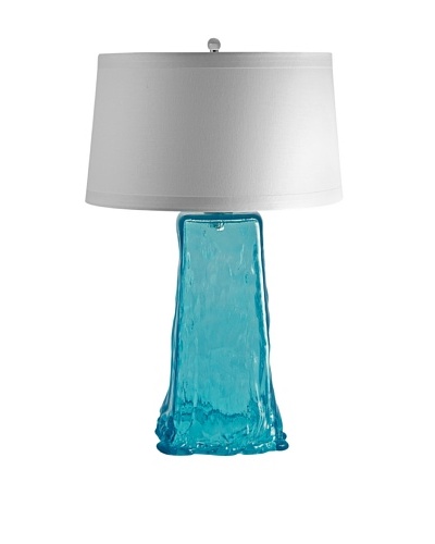 Aurora Lighting Wave Recycled Glass Table Lamp [Aqua]