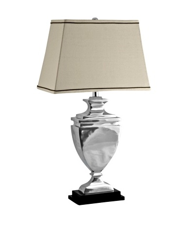 Aurora Lighting Polished Aluminum Stepped Urn