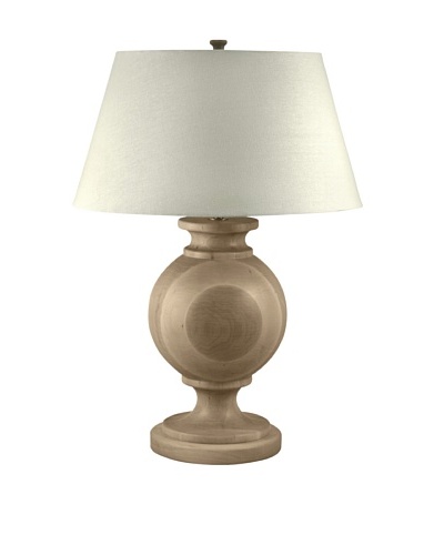 Aurora Lighting Wood Orb Table Lamp