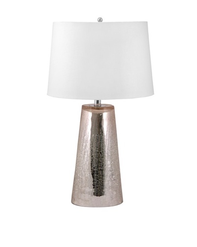 Aurora Lighting Crackle Mercury Glass Table Lamp