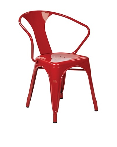 Avenue 6 Paterson Metal Chair, Red