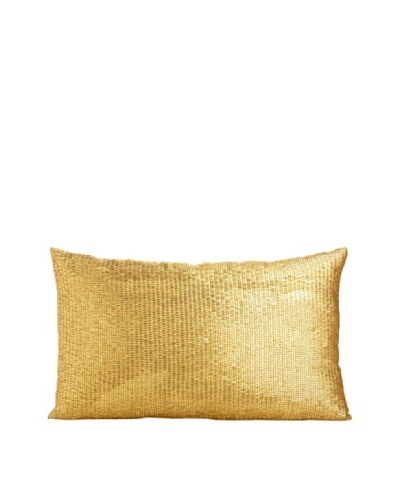 Aviva Stanoff Mercury Sequins Pillow, Gold