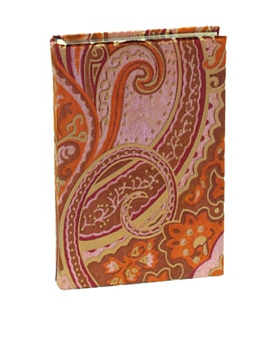 Aviva Stanoff Gilt-Edged Velvet Keepsake Wide-Ruled Journal, Burgundy