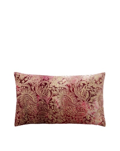 Aviva Stanoff Boho Velvet Pillow, Berry