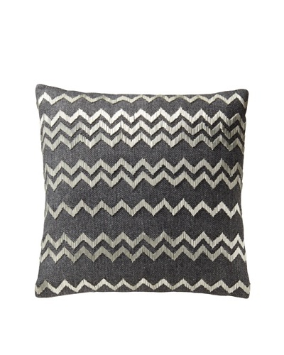 Aviva Stanoff Herringbone Pillow, Gray