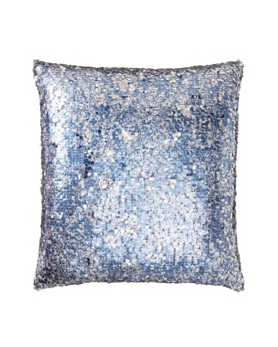 Aviva Stanoff Paisley Printed Sequin Pillow, Blue