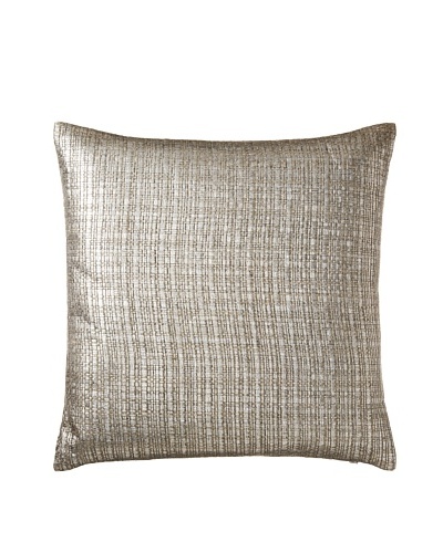 Aviva Stanoff Basketweave Pillow, Silver