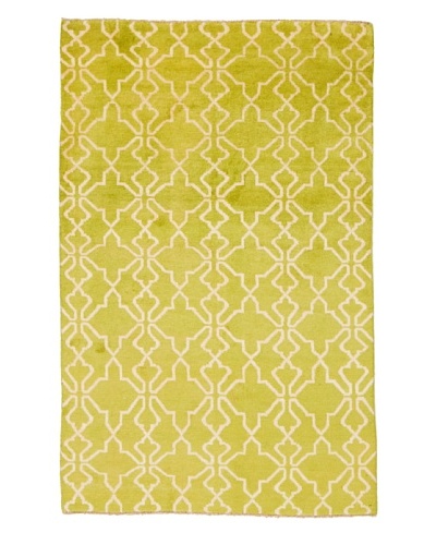 Azra Imports Vogue Rug, Green/Ivory, 3′ 9″ x 6′ 8″