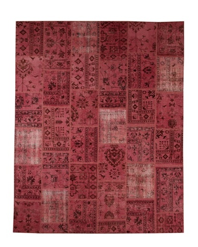 Azra Imports Overdyed Vintage Patchwork Rug [Pink]