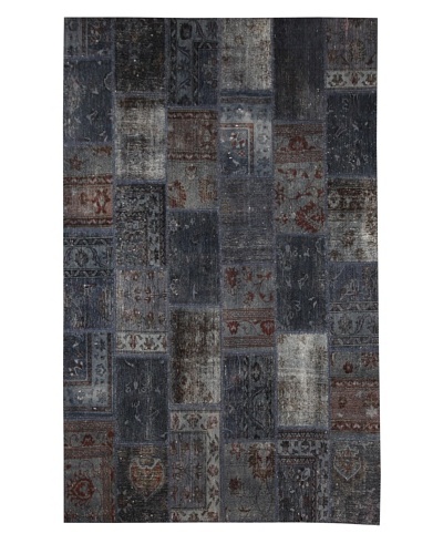 Azra Imports Overdyed Vintage Patchwork Rug [Grey]