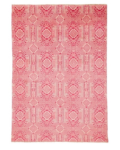 Azra Imports Vogue Rug, Rose/Ivory, 5' 4 x 7' 7