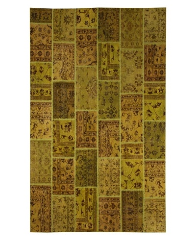 Azra Imports Overdyed Vintage Patchwork Rug [Green]