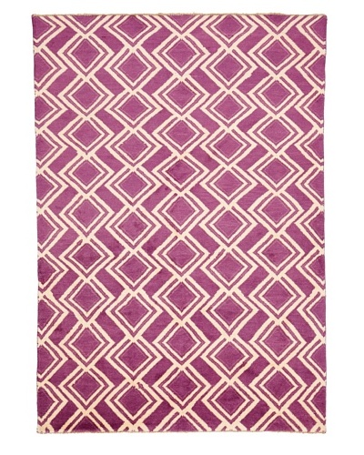 Azra Imports Vogue Rug, Purple/Ivory, 5′ 3″ x 7′ 5″