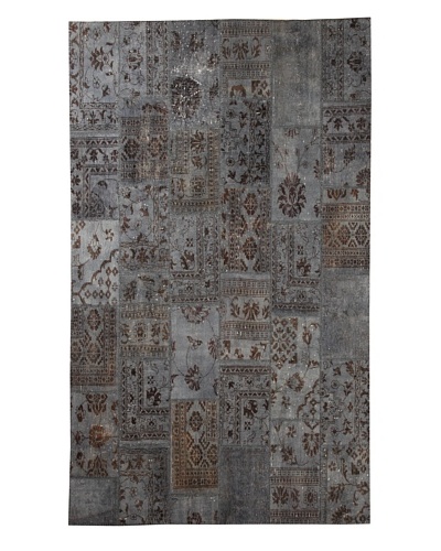 Azra Imports Overdyed Vintage Patchwork Rug [Grey]