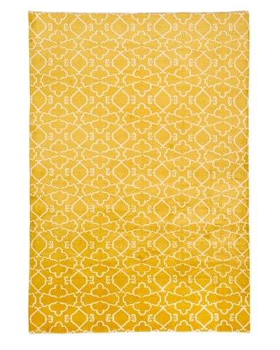 Azra Imports Vogue Rug, Lemon/Ivory, 5' 5 x 8'