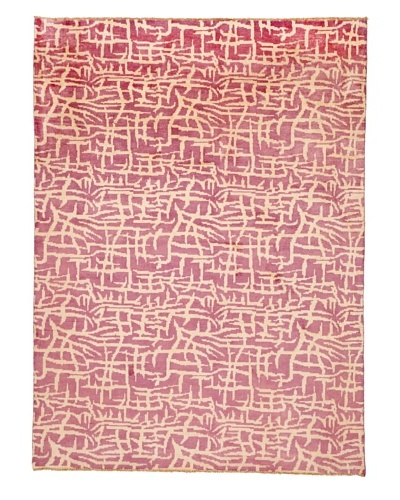 Azra Imports Vogue Rug, Rose/Ivory, 5' 4 x 7' 6