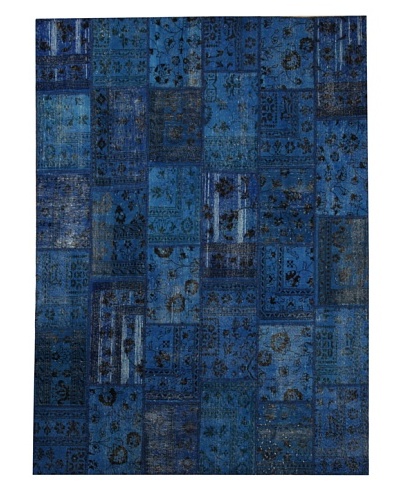 Azra Imports Overdyed Vintage Patchwork Rug [Royal Blue]