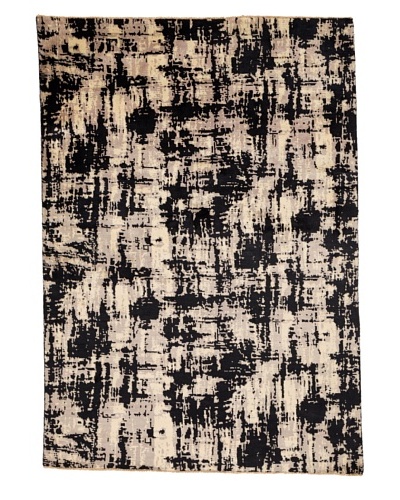 Azra Imports Vogue Rug, Black/Ivory, 5′ 4″ x 7′ 7″