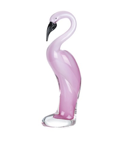 Badash Crystal Pink Flamingo 13″ Murano Style Art Glass