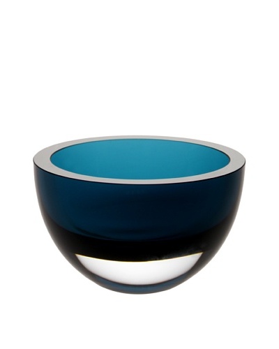 Badash Crystal Penelope 6 Bowl, Peacock Blue