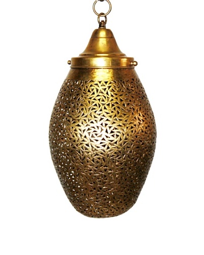 Badia Design Brass Teardrop Lantern
