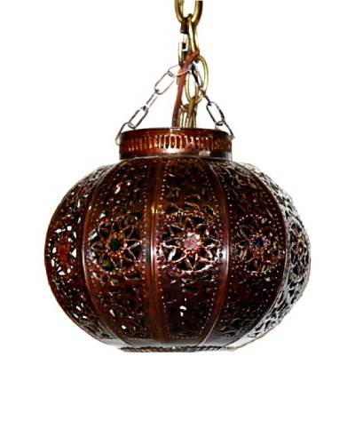 Badia Design Dark Tin Antique Round Shade, Brown