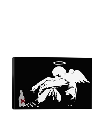 Banksy Drunken Angel 2 Giclée Canvas Print