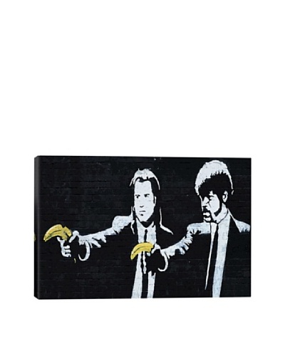 Banksy Pulp Fiction Bananas Giclée Canvas Print