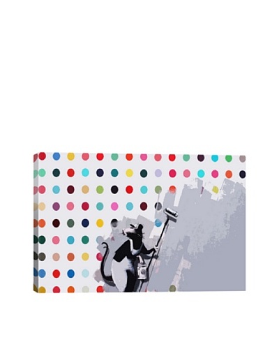 Banksy Rat Spots Damien Hirst Giclée Canvas Print