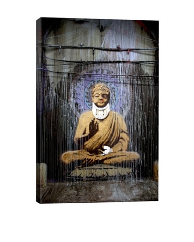 Banksy Injured Buddha Giclée Canvas Print