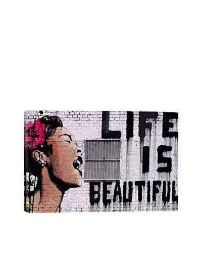 Banksy Life Is Beautiful Giclée Canvas Print