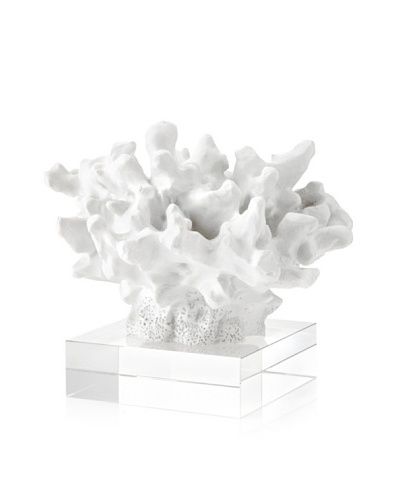 Barclay Butera Seaside Porties Coral Sculpture [White/Clear]