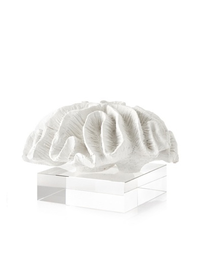 Barclay Butera Seaside Lettuce Coral Sculpture [White/Clear]