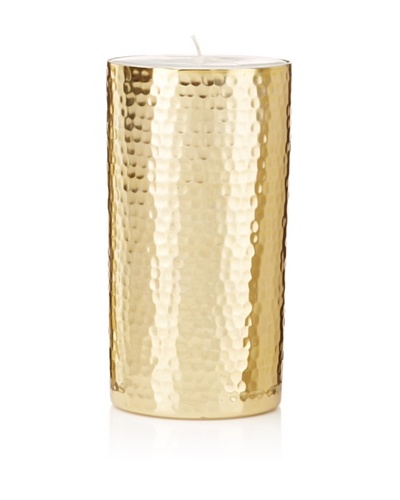 Barclay Butera Naoura Hammered Metal Pillar Candle