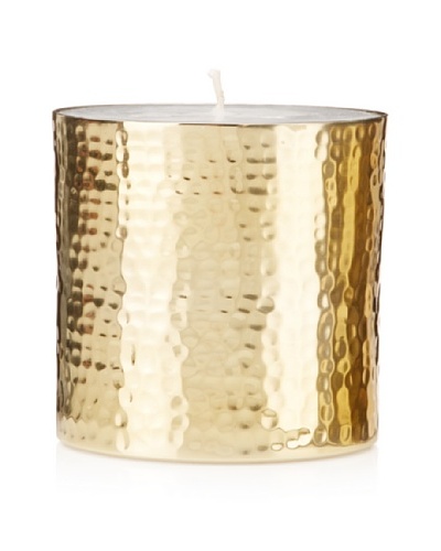 Barclay Butera Naoura Hammered Metal Pillar Candle