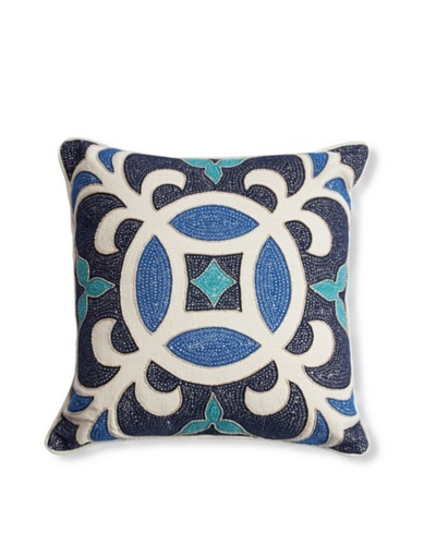 Barclay Butera Casablanca Throw Pillow, Blue, 18″ x 18″