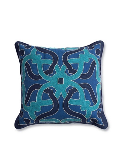 Barclay Butera Tangier Throw Pillow, Blue, 16″ x 16″