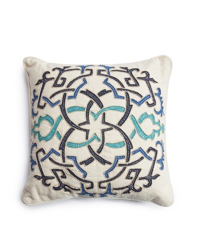 Barclay Butera Fes Throw Pillow, Blue, 16 x 16