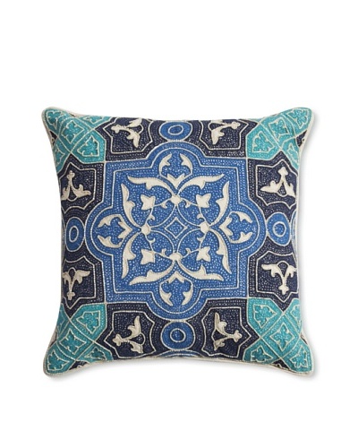 Barclay Butera Kenitra Throw Pillow, Blue, 18″ x 18″