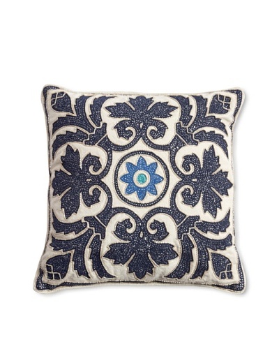 Barclay Butera Salé Throw Pillow, Blue, 16″ x 16″