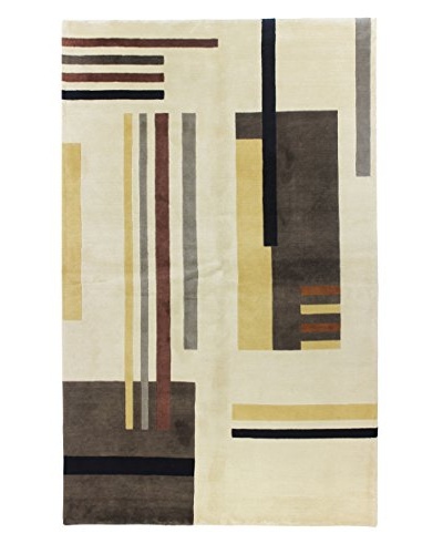 Bashian Ashok Rug, Beige, 5′ 9″ x 8′ 9″