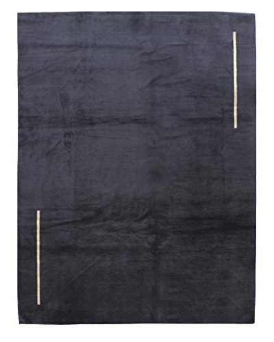 Bashian Fine Tibetan Silk & Wool Rug, Black, 8′ x 10′ 3″