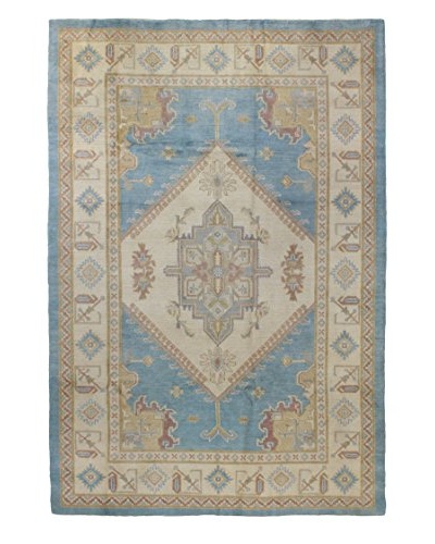 Bashian Rugs Pak Kazak Rug, Light Blue, 6' x 9'