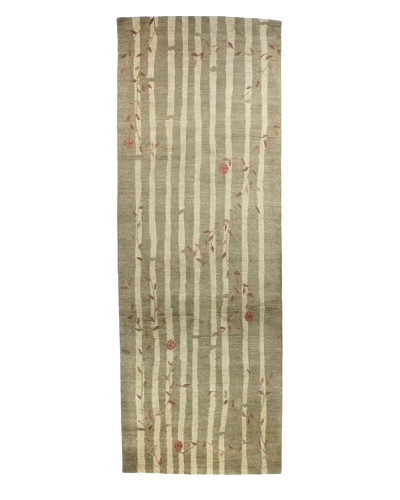 Bashian Tibetan Rug, Moss, 4' 2 x 12' Runner