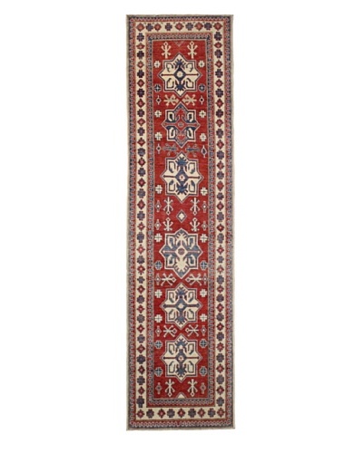 Bashian Pak Kazak Rug, Red, 2′ 6″ x 9′ 6″ Runner