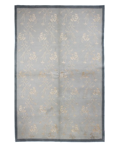 Bashian Fine Camellia Rug, Light Blue, 6' x 9'