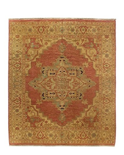 Bashian Rugs Hand-Knotted Indo-Serapi Rug, Rust, 8' 3 x 9' 8